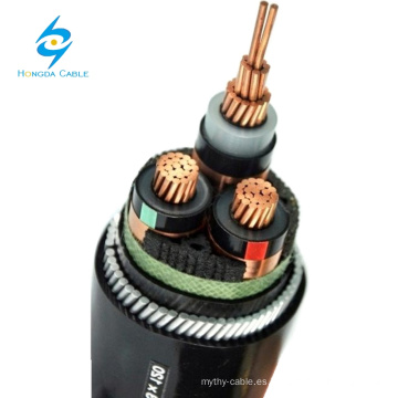 11kv 240mm 3 núcleos xlpe cable de alimentación aislado